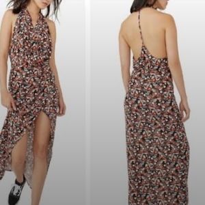 Free People Daria Halter Maxi Dress sz Medium W-614